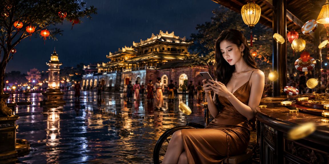 Người dùng Huế xem tỷ lệ kèo trên điện thoại bên ly cà phê sáng
